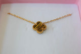 Tigers Eye Clover Necklace