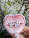 Enamel Flower Studs (lilac)