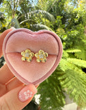 Diamond Flower Studs