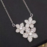 Triple Flower Necklace