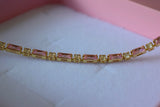 Pink Baguette Bracelet