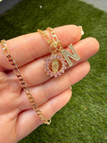 Mini Pink Baguette Mary & Letter