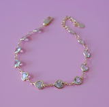 Bezel Heart Bracelet