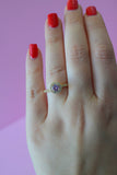 Gold Halo Ring (Pink)