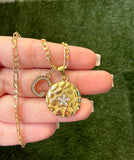 Round Star Nugget & Initial