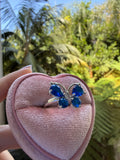 Royal Blue Butterfly Ring