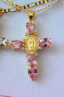 Pear Shape Mary Cross In 2 Colors