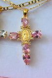 Pear Shape Mary Cross In 2 Colors