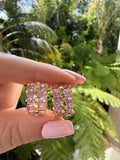 Pink Princess Cut Huggies