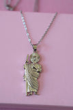 Silver Saint Jude (Rolo Chain)