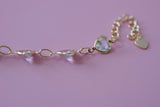 Bezel Heart Bracelet