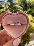 Purple Butterfly Ring