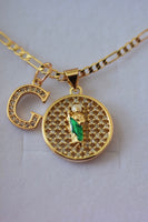 Round Diamond Saint Jude & Initial