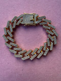 8 Inch Iced Out Link Bracelet