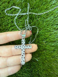 Large Silver Nugget Cross