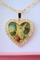 Guardian Angel Heart Necklace