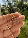 Little Icy Cross & Initial