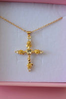 Garden Cross (Rolo Chain)