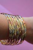 Trina Tricolor 7 Bangle Set