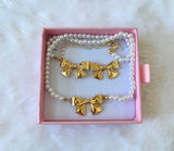 Bow Pearl Set