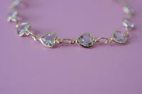 Bezel Heart Bracelet