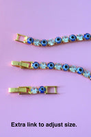 Dark Blue Eye Line Bracelet