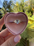 Vintage Style Oval Aqua