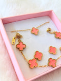 3 Piece Pink Clover Set: Package Deal