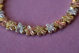 Tricolor Flower Bracelet