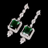 Fancy Emerald Drop Earrings