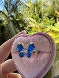 Royal Blue Butterfly Ring