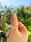 Icy Bow Ring (White)