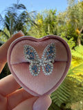 Large Sapphire Butterfly Ring