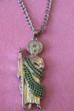 Silver Emerald Saint Jude