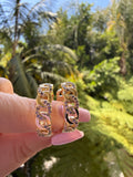 Small Cuban Link Hoops