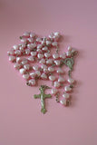 Pink Heart Rosary