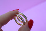 Icy Huggie Hoops