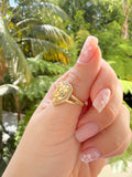 Diamond Nugget Heart Ring