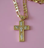 Saint Cross On Men's Thick Chain
