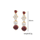 Garnet Drop Earrings