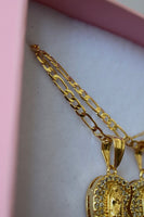 Diamond Mother Mary Heart Set