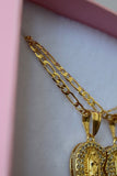 Diamond Mother Mary Heart Set