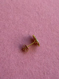 Enamel Butterfly Studs (pink)