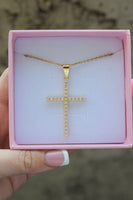 Large Diamond Cross (Rolo Chain)