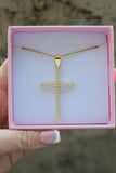 Large Diamond Cross (Rolo Chain)