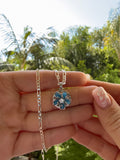 Sophia Spinning Flower (Figaro Chain)