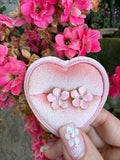 Enamel Flower Studs (Light Pink)