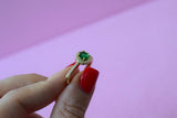 Gold Halo Ring (Green)