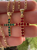 Emerald Or Ruby Inspired Cross