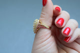 Iced Out Heart Ring